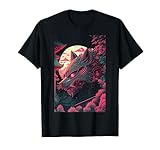 Japan Anime Maske Kitsune Style Samurai Oni Monster T-Shirt
