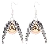 ZLESAGII Goldener Schnatz Ohrringe mit Goldene Kugel Anhänger...