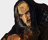 Hexen-Maske aus Latex - Maske Zauberin - hautfarben - ideal für...