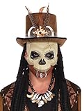 Amscan 847441-55 - Halbmaske Totenkopf, Einheitsgröße für...