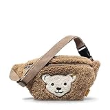 Steiff 600142 Teddybär Tasche Plüsch, Tobacco Brown, Einheitsgröße