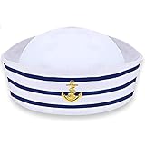 Hatstar Matrosen Hut | Marine Yacht Blau Kapitän Mütze | Segelhut |...