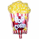 DIWULI Geburtstags Popcorn-Ballon, lustiger Folien-Luftballon, Happy...