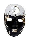Unbekannt Brosche Stil Maske aus Venedig Mond, Stahl Emailliert.