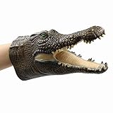 Yolococa Handpuppe Spielzeug,Weiches Gummi Realistischer Krokodil Kopf