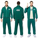 amscan 9915287 - Erwachsenenkostüm Squid Game Teilnehmer Größe L