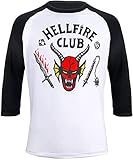 Fangkai Hellfire Club Stranger Things Erwachsene T-Shirt Baseball...