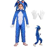 Luckybaby Kinder Mädchen Jungen KostümSonic Hedgehog Jumpsuit +...