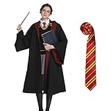 Zauberer Robe Cloak Costume,Harry Potter Kostüm Set,Gryffindor Robe...