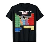 Marvel Ultimate Periodic Table Of Elements Halbarm T-Shirt