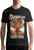 AFYPJNZ Sabaton Herren-T-Shirt, Baumwolle, modisch, lässig,...