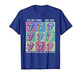 Rolling Stones Official Steel Wheels 1989 Tour Blue T-Shirt