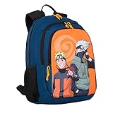Naruto Doppelter Rucksack, anpassbar, 42 cm