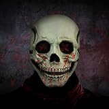 FUFRE Halloween Maske, LED Maske im Dunkeln Leuchtend, Halloween...