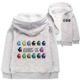Among Us Pullover Weiche Wintermäntel Jungen Mädchen Spiel Cartoon...