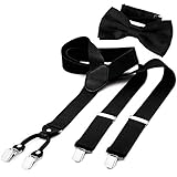 DonDon Herren 3,5 cm breiter Hosenträger in Y-Form elastisch und...