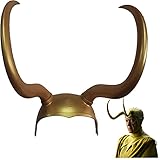 Loki Helm mit Hörnern Loki Serie Krone Maske Cosplay Halloween Party...
