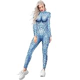 U LOOK UGLY TODAY Damen Jumpsuit Halloween Bodysuit Cosplay Kostüm...