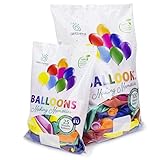 Luftballons gemischte Farben - 100% Reiner NATURLATEX - Premium...