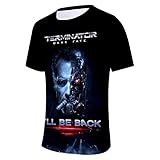 Ywfzzxs T-Shirt 3D Tops Mode-T-Shirts Unterhemden Kurzarm Unisex...