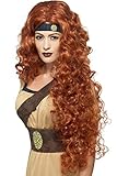 Smiffys 43660 - Medieval Warrior Queen-Perücke Auburn extralange