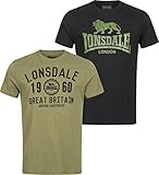 Lonsdale Bangor T-Shirt Black/Olive L, 114064