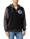 Harry Potter Herren MEHAPOMTD023 Kapuzenpullover, Schwarz/Anthrazit...