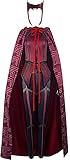 Yanmao Damen Wanda Maximoff Kostüm Scarlet Witch Red Cape Tops Hose...