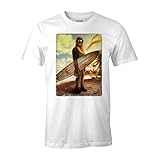 Star Wars Herren T-Shirt Wookiee Chewbacca Surfer Baumwolle weiß - L