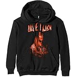 Billie Eilish Spooky Logo offiziell Männer Kapuzenpullover (Small)