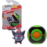 Pokemon Clip and Go Pokeball & Pokemon Figur Zorua – 5 cm Pokémon...