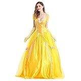 IWEMEK Damen Belle Kleid Erwachsene Halloween Fasching Karneval...