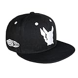 Schwarzes Kinder Basecap mit gesticktem Pikachu