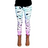 cosey - Bedruckte Bunte Halloween Leggins (Einheitsgröße) - Design...