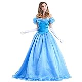 Odizli Cinderella Kleid Damen Erwachsene Aschenputtel Kostüm...