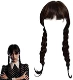 Wednesday Addams Perücke für Kinder Damen,Wednesday Merchandise...
