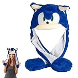 Bonamana Sonic The Hedgehog Cosplay Hut Sonic Weiche Plüschohren...
