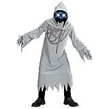 Widmann - Kinderkostüm Geist in Ketten, Robe, Handschuhe, Maske mit...