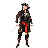SEA HARE Herren Deluxe Piraten Kostüm Outfits(Plus Size) (One Size)