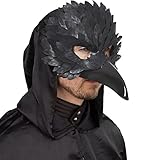 MIMIKRY Venezianische Schnabelmaske Maske Rabe Schwarz Vogel Venedig...