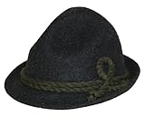 Trachtenhut dunkelgrau Loden Hut grau Fischer Trachten Lodenhut...