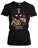 Freddie Mercury Damen T-Shirt | Vintage Musik Rock Band Girlie (M,...