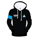 Zhangjianwangluokeji Become Human Hoodie Detroit 3D Print Hoodies...