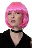 WIG ME UP - PW0114-PC5 Perücke Bob kurz & frech Pink Disco Go-Go...
