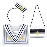 Goldschmidt Matrosin Accessoires-Set | Navy Seefahrt Kostüm Zubehör...