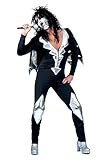 shoperama Glam Rock Herren-Kostüm Rockstar Overall mit Cape...