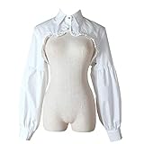 Elegtiskas Abnehmbare Dickey-Bluse mit falschem Kragen und halbem...