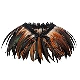 keland Damen Gothic Feder Umhang Kragen Bolero Federkragen Federumhang...