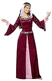 Smiffys 30816X1 Damen Maid Marion Kostüm, Kleid und Kopfbedeckung,...