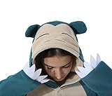 Relaxo Kostüm Snorlax Onesie Jumpsuit Tier Relax Kostuem Damen Herren...